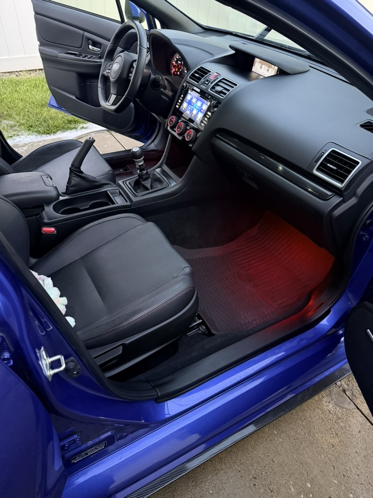 Clean car interior floor mats after detailing service in North Ridgeville Ohio