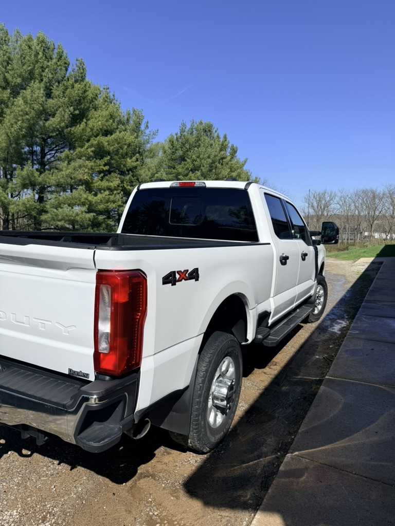 White truck exterior after mobile auto detailing in Northeast Ohio