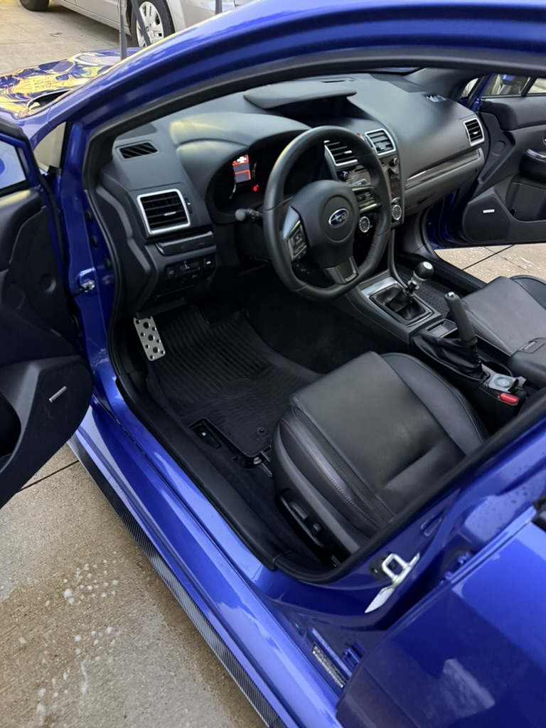 Clean car interior after detailing in Westlake Ohio