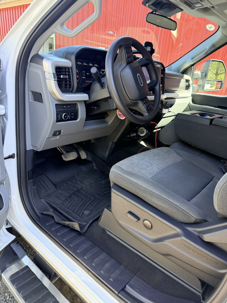 Clean truck interior after mobile auto detailing service