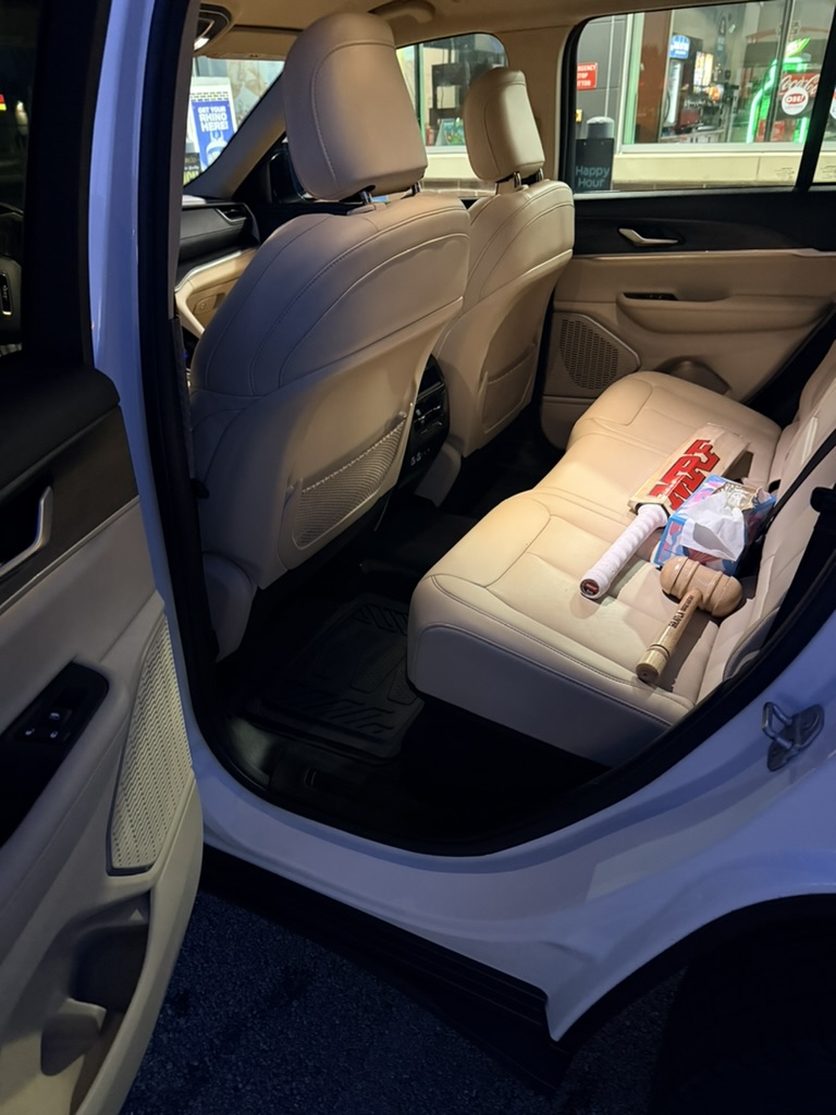 Clean rear seats after interior detailing in North Ridgeville Ohio
