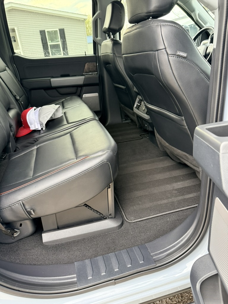 Clean truck interior after detailing in Berea Ohio